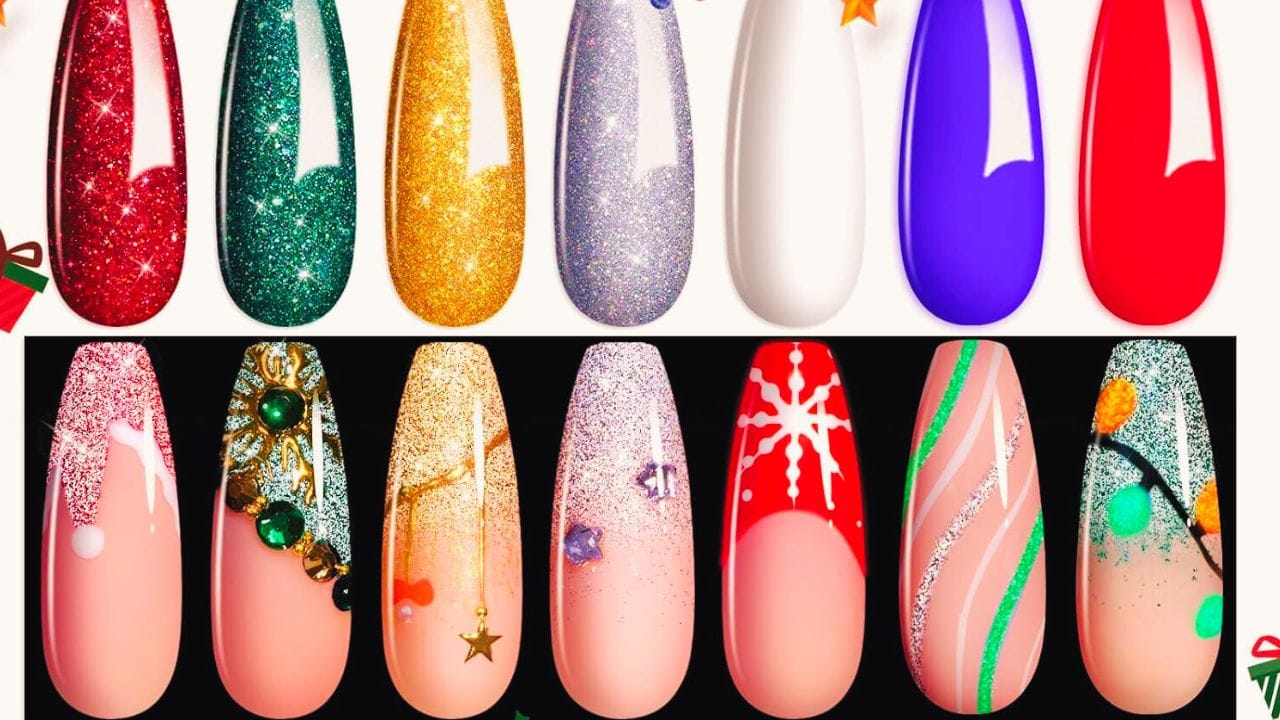 Christmas press on nails