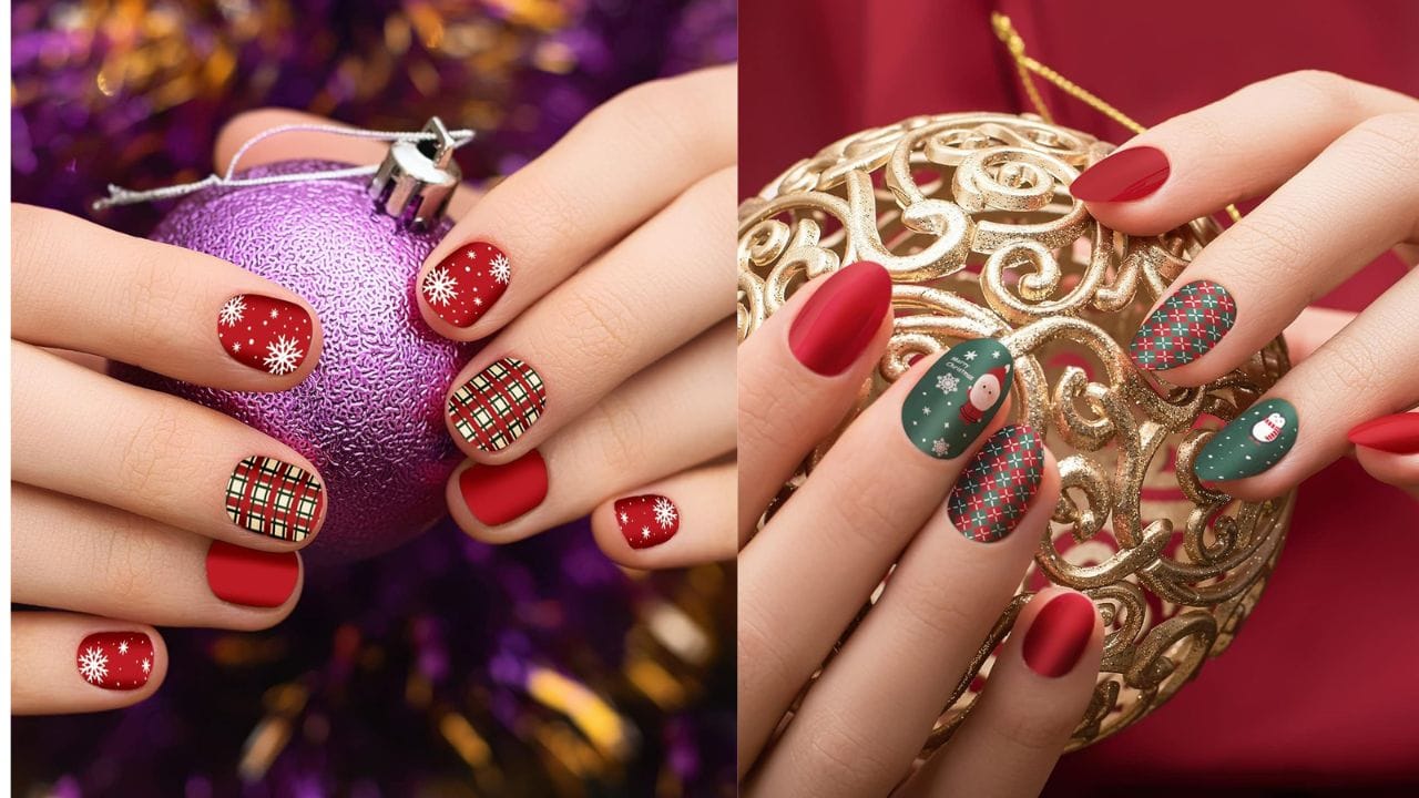 Christmas nail wraps