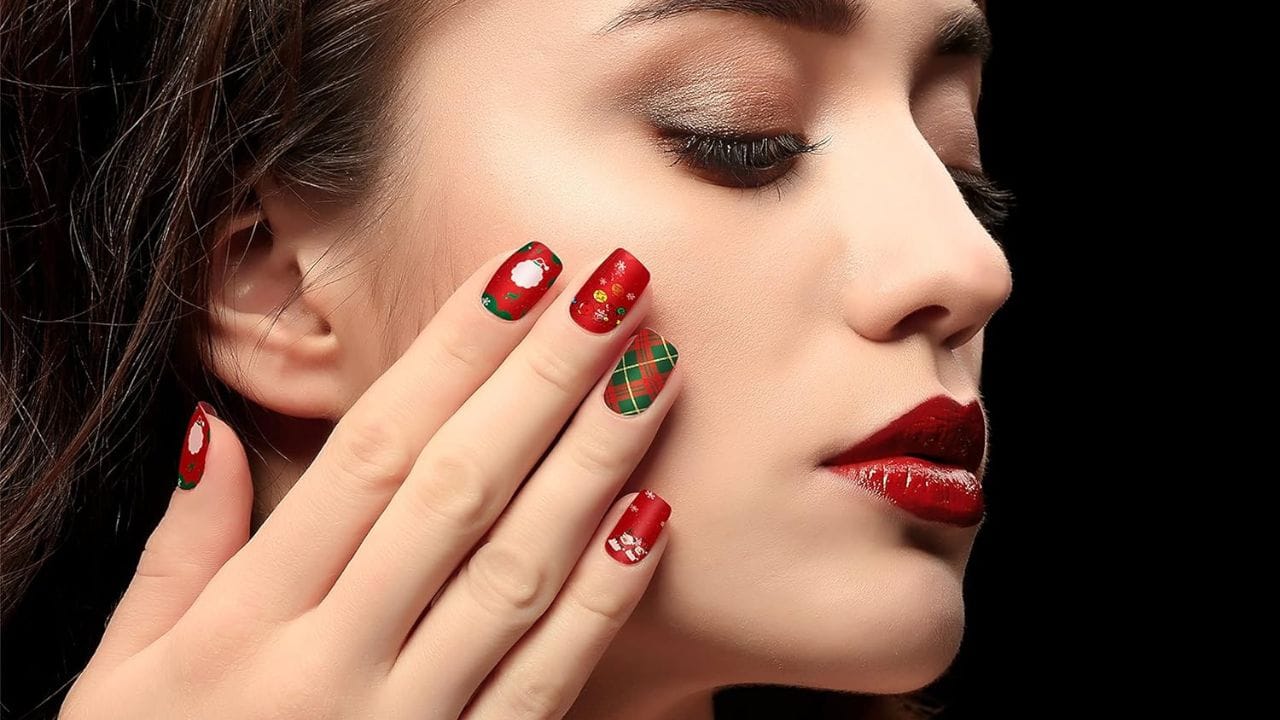 Christmas nail wraps