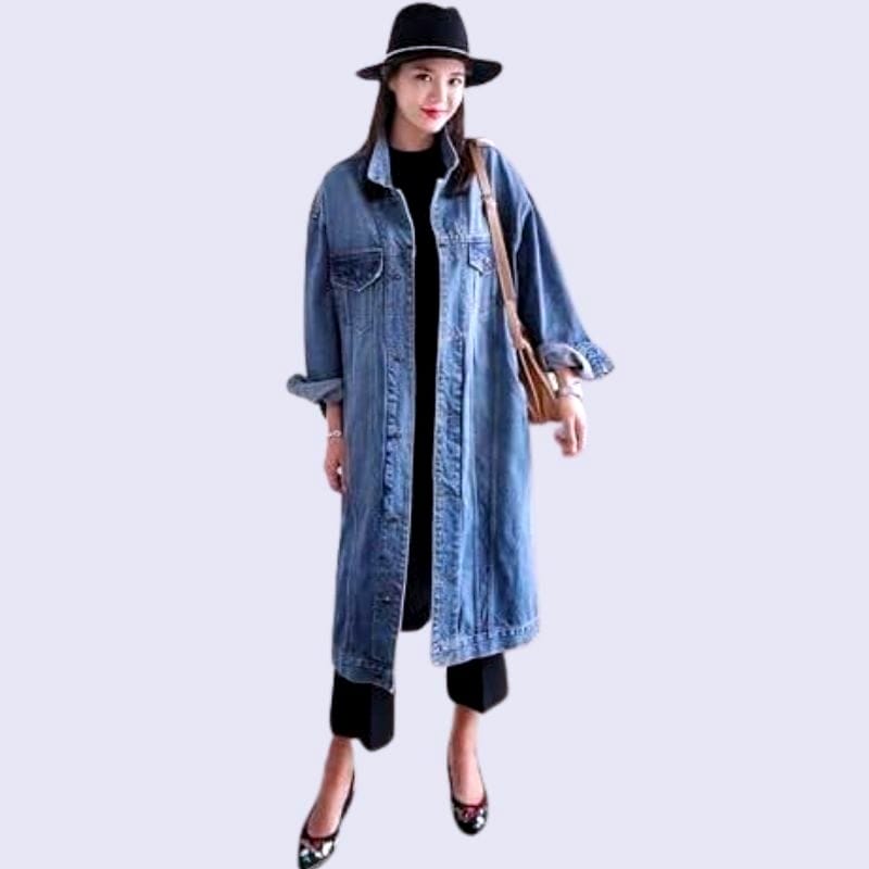 denim trench coat