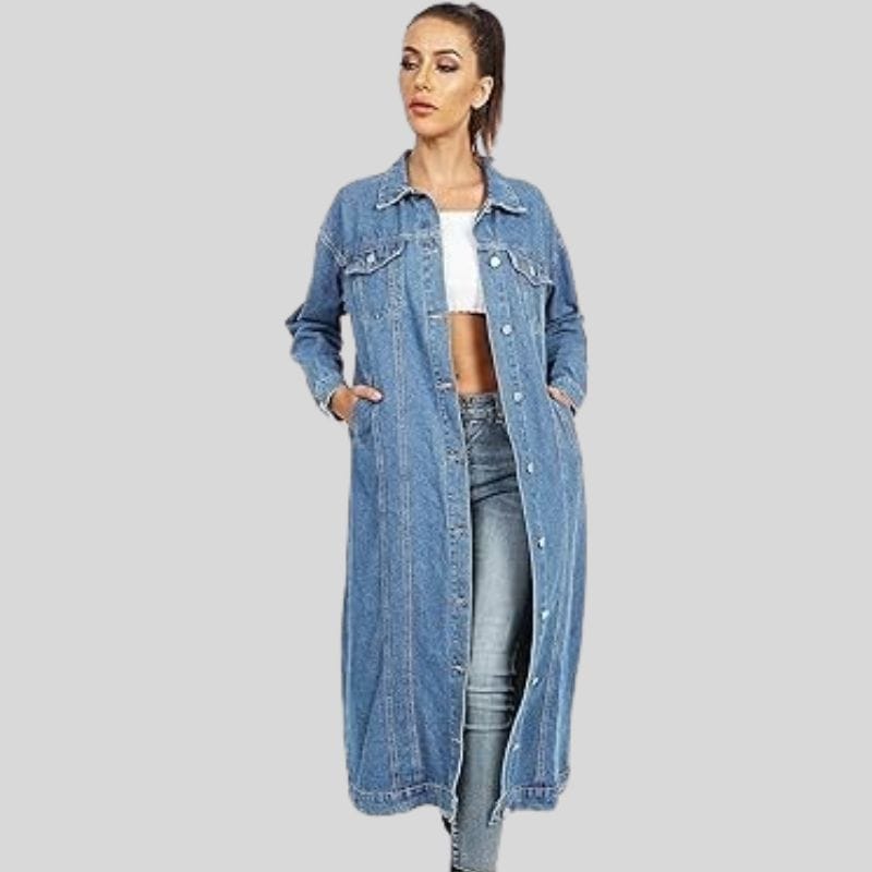 denim trench coat