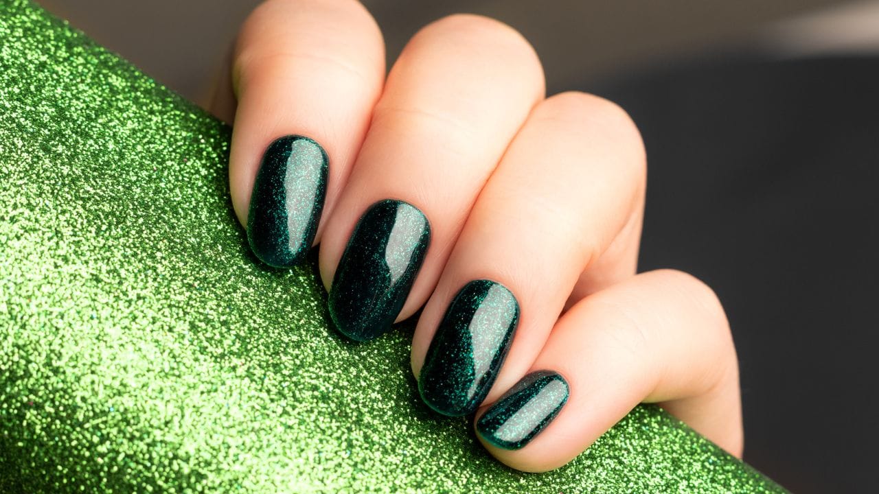 green nail polish