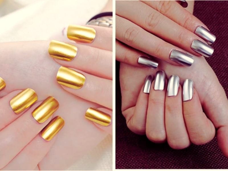 are metallic nails in style