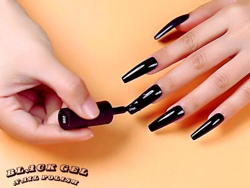 how long does black gel polish take to dry