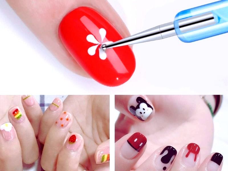 How to make a dot nail design