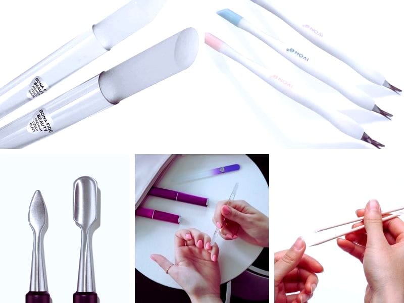 What is a cuticle pusher used for