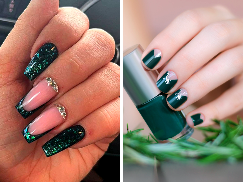 Are dark green nails trendy