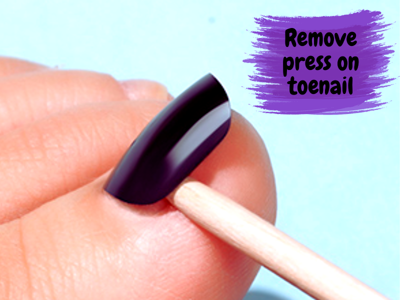 How to do press-on toenails