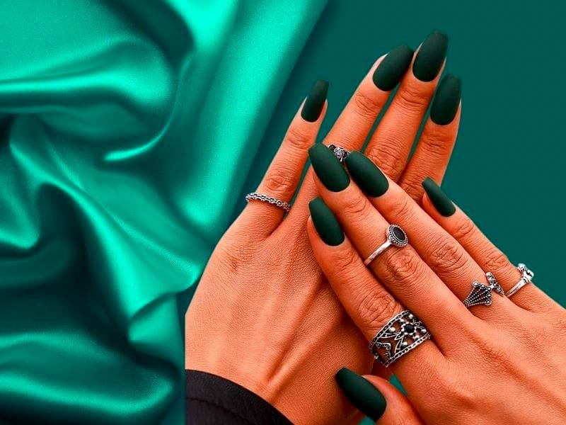 What does green nail polish symbolize