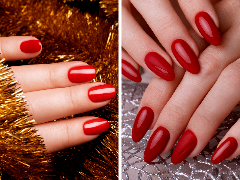 What shape is best for red nails