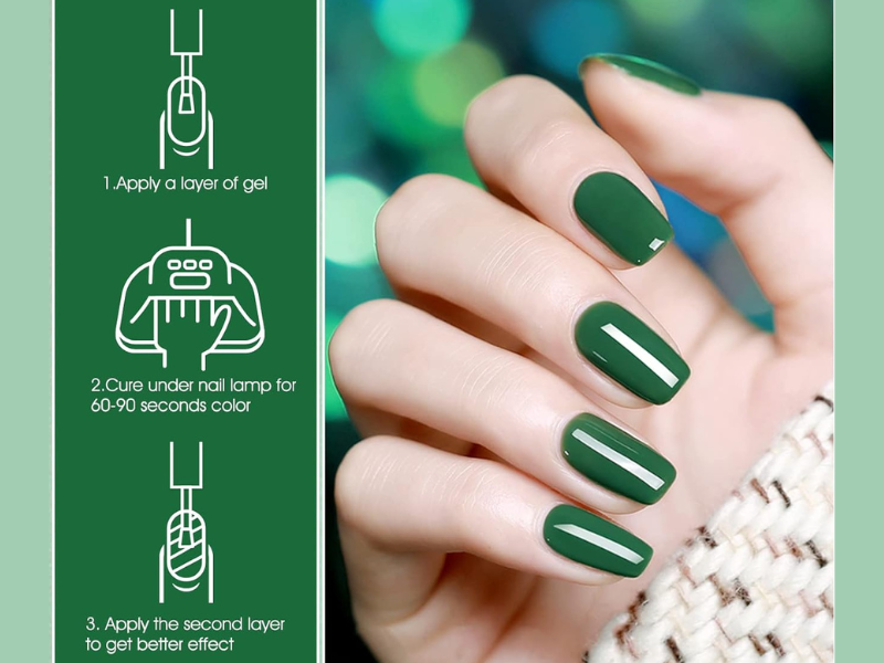 how to make emerald green nail polish