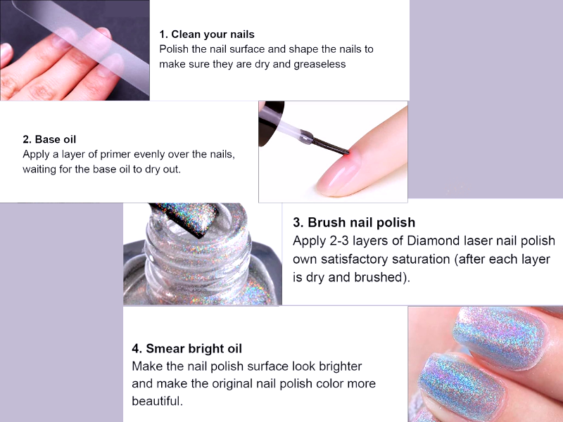 How to do holographic nails