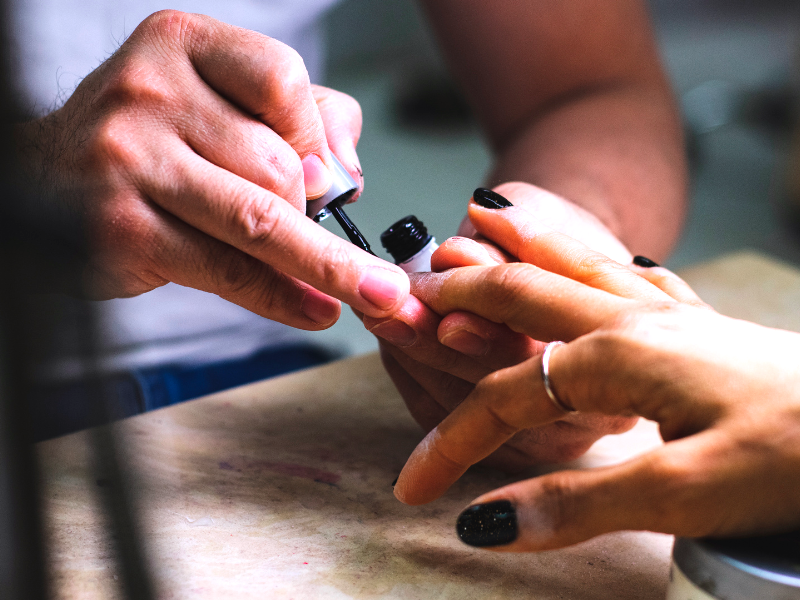 Is it good to wear black glitter nail polish