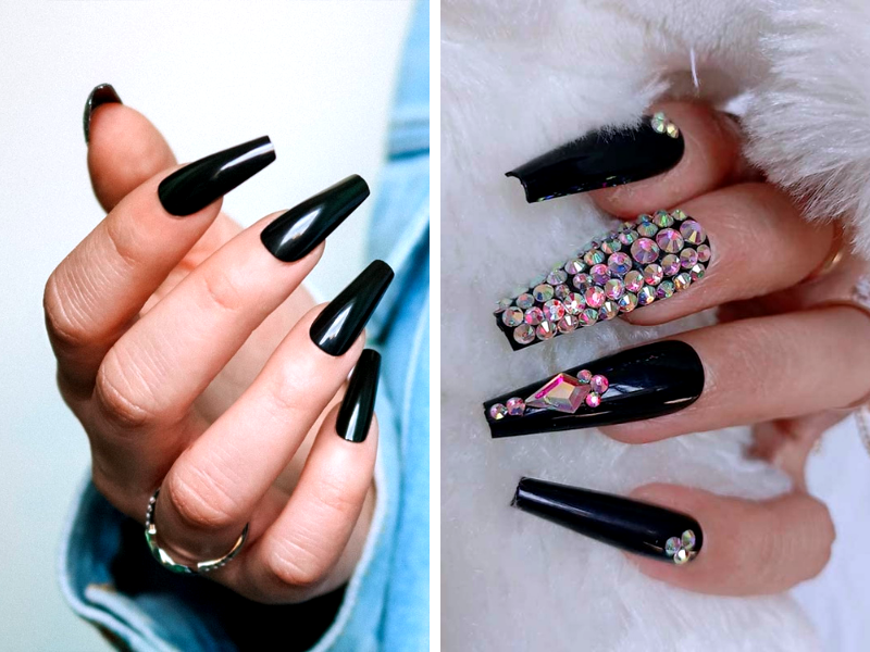 What are black coffin nails good for