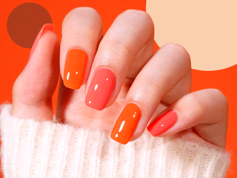 Are neon orange nails trendy