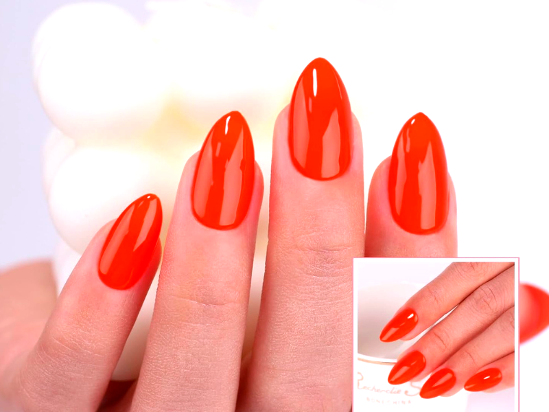 Are neon orange nails trendy