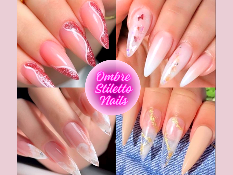 Can I personalize my ombre stiletto nails with unique nail art