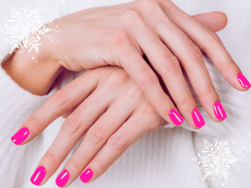 Can hot pink nail polish be worn year-round