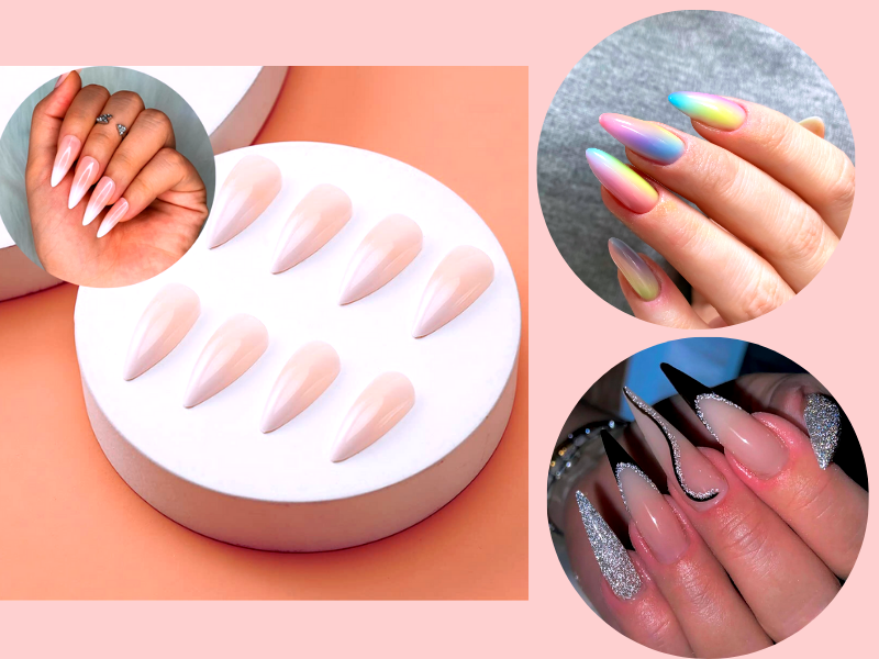 How can I achieve stunning ombre stiletto nails