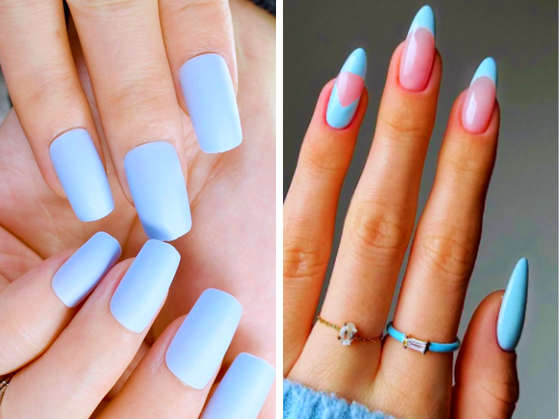 Is light blue a summer nail color 