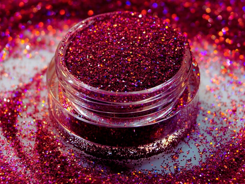 Is nail glitter powder safe for skin