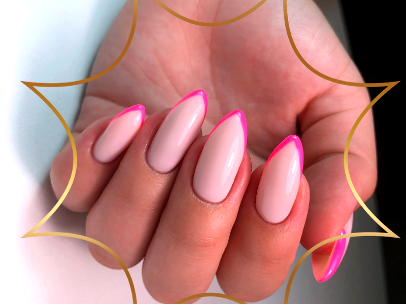 What defines ombre stiletto nails