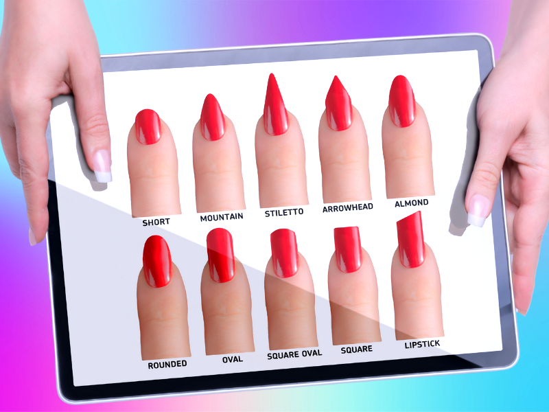 What sets ombre stiletto nails apart from other nail shapes