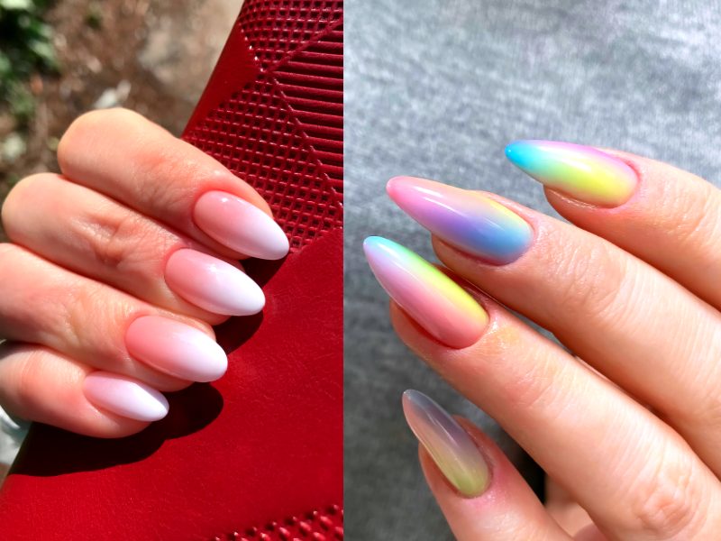 What sets ombre stiletto nails apart from other nail shapes