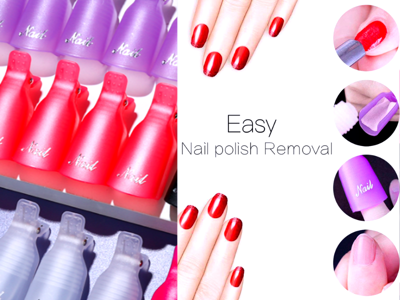 nail polish remover clips