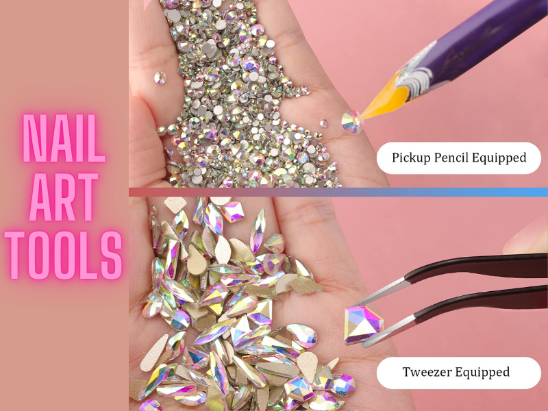 nail charms tools