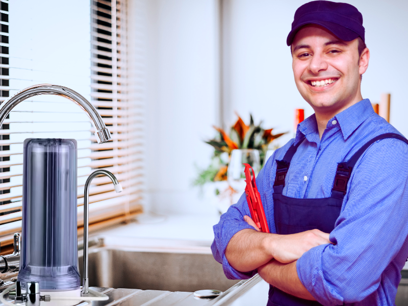 installing countertop water filter