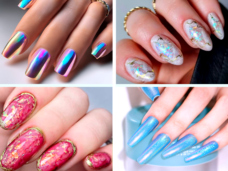 iridescent nail polish for nail art