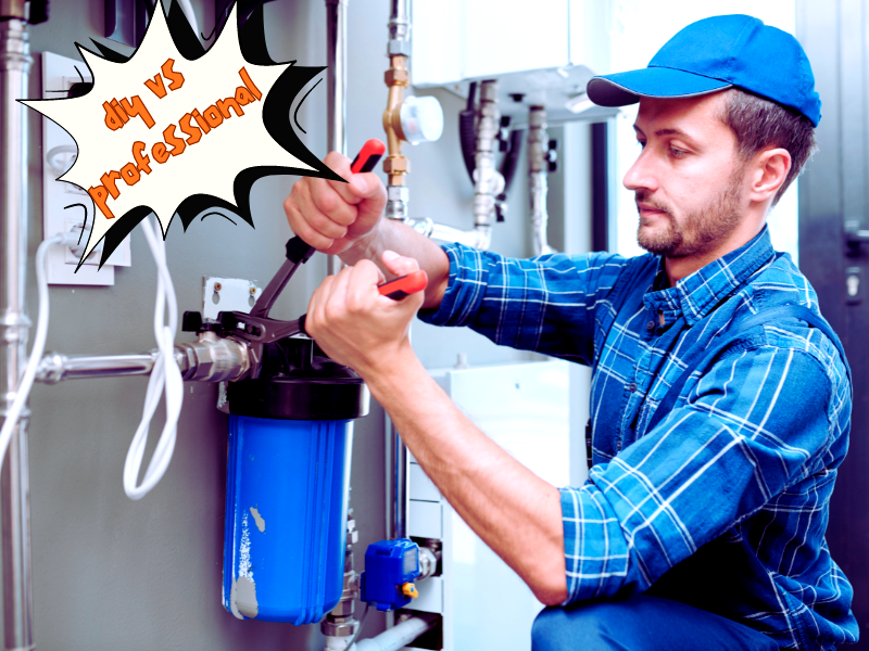 diy vs professional installation of water softener system