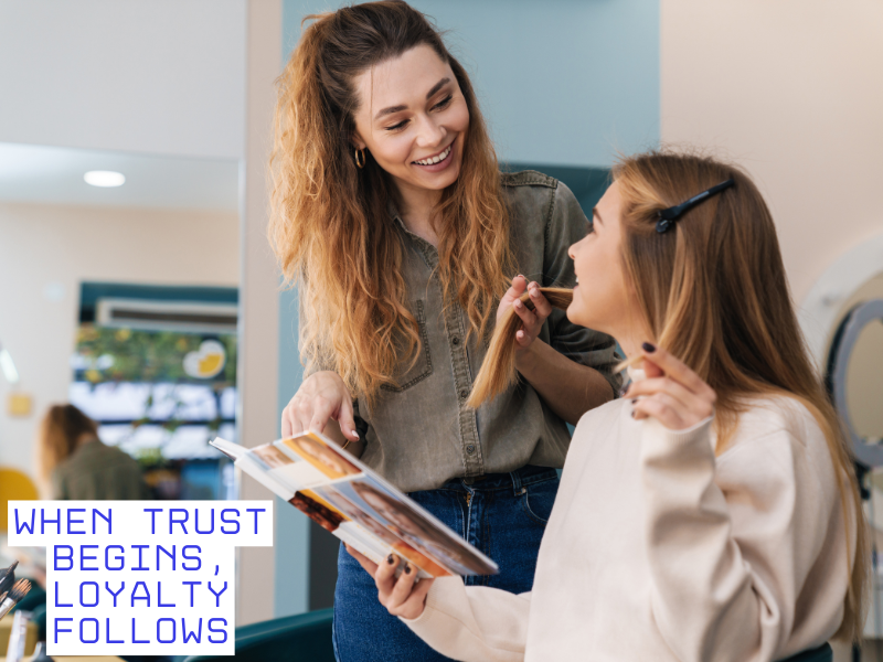 Salon conversation sparks trust – a personal touch that keeps clients coming back