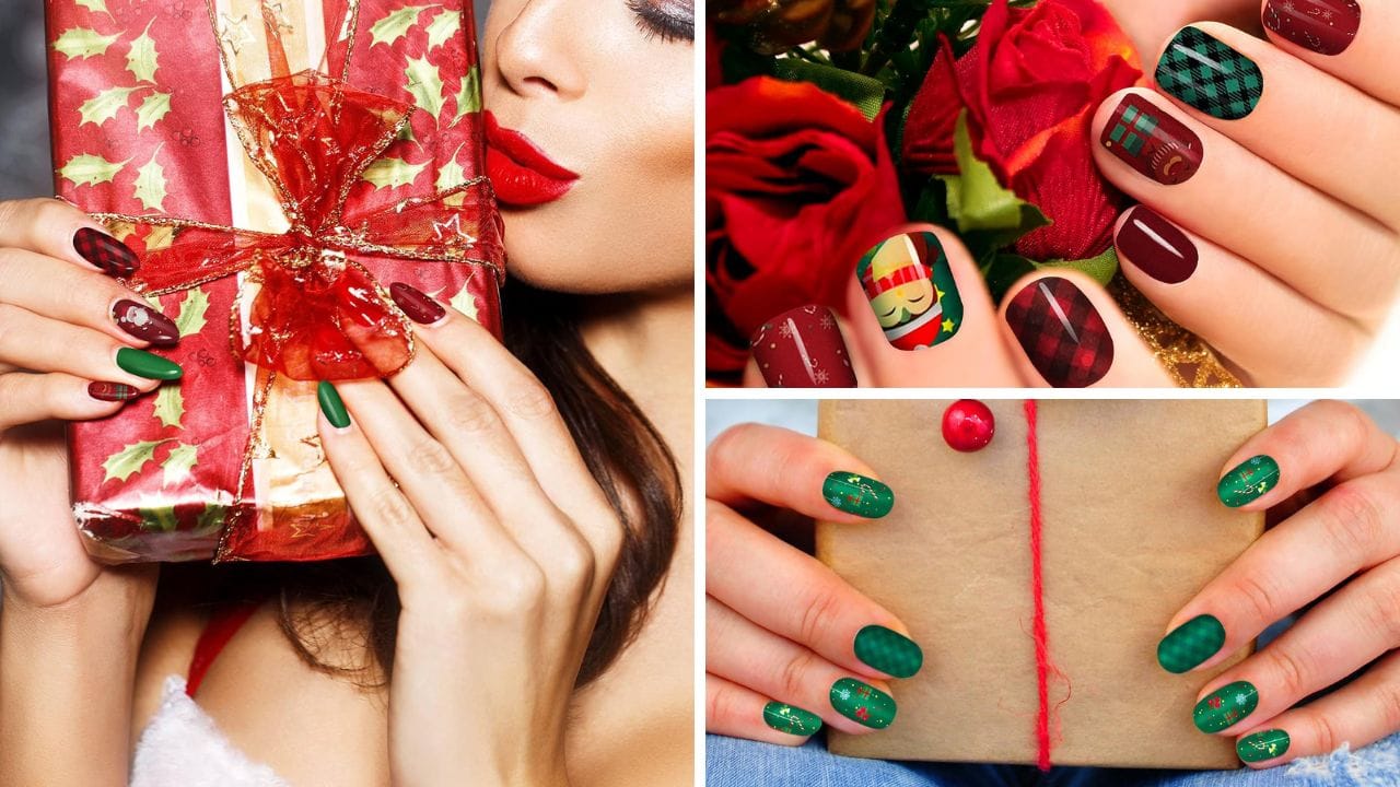 Christmas nail wraps