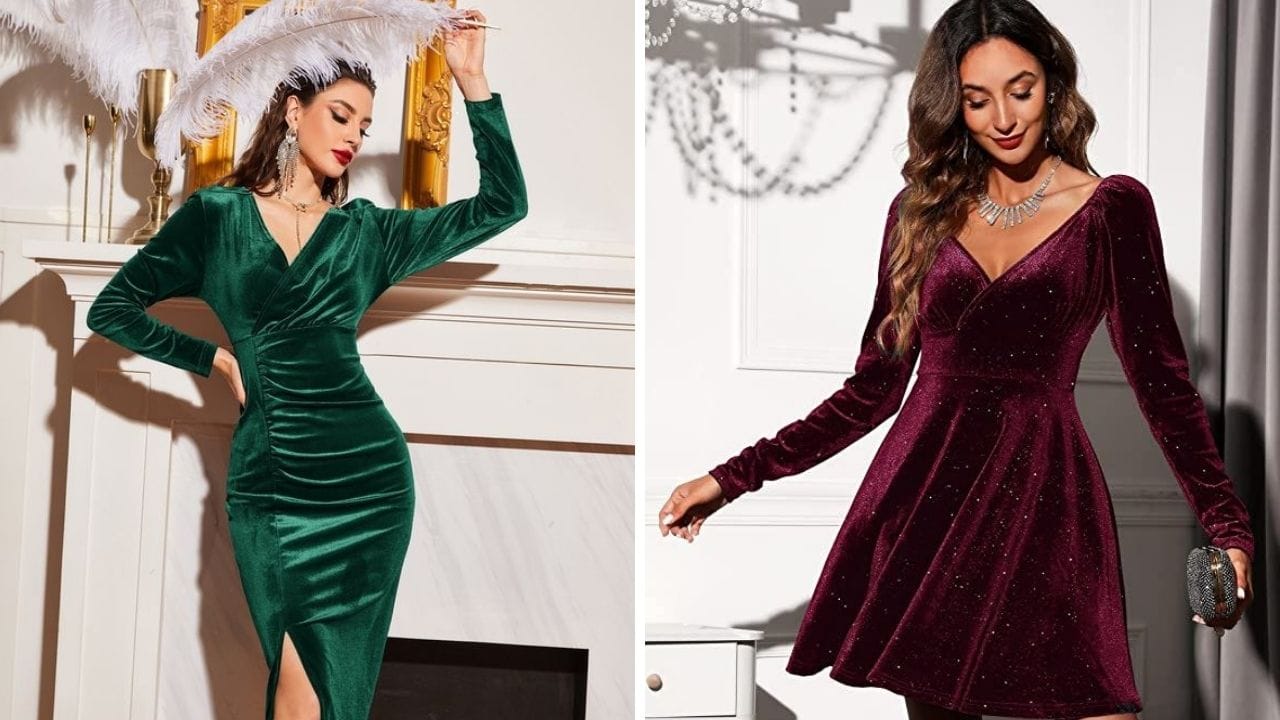 velvet holiday dress