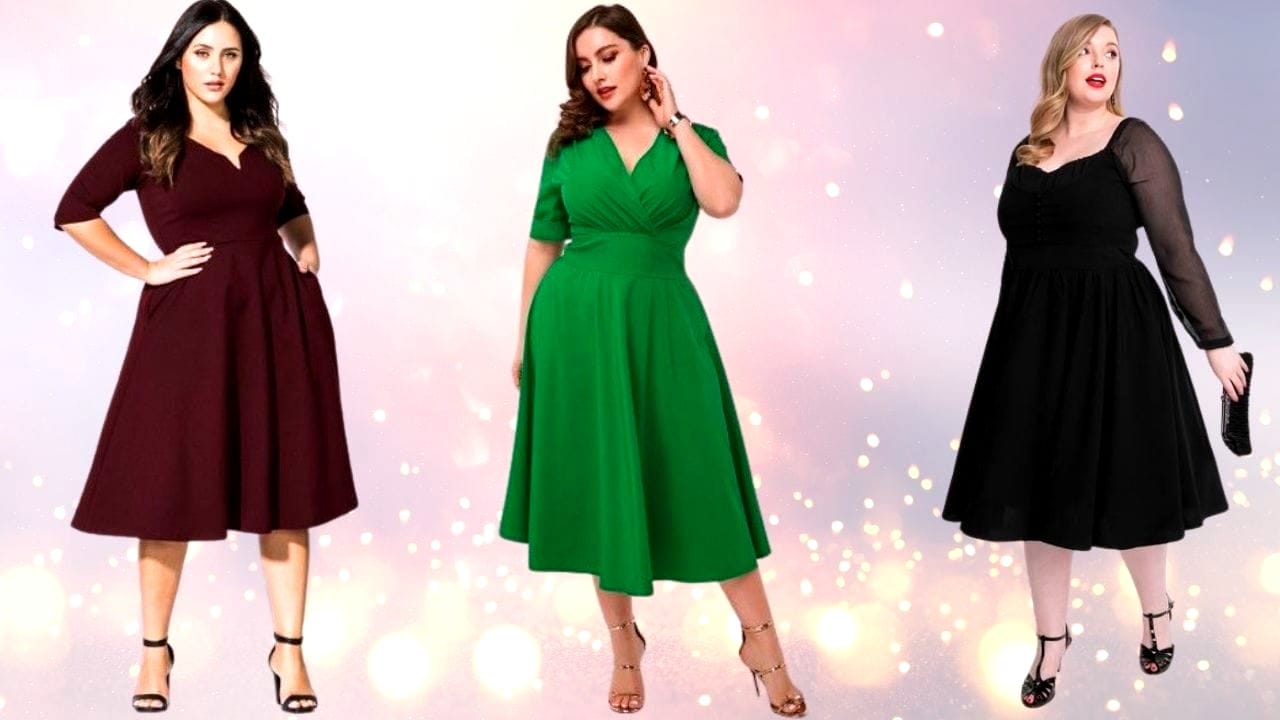 plus size swing dress