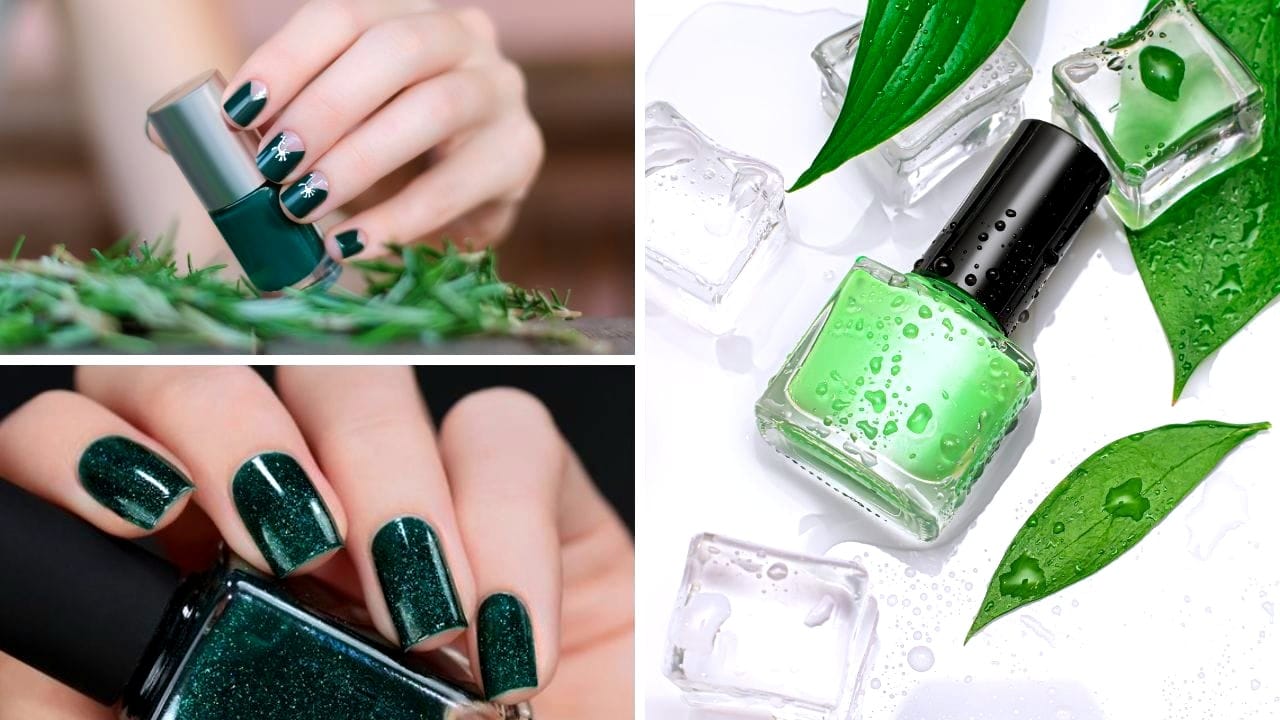 green nail polish