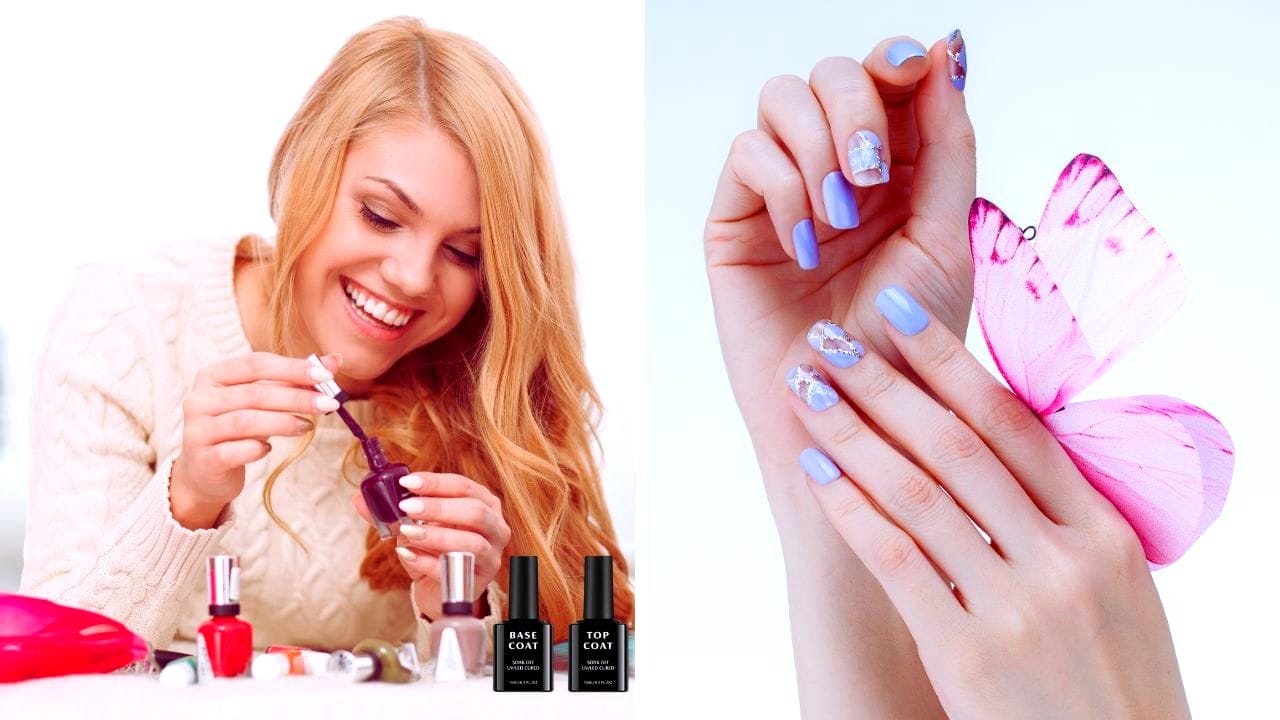 base and top coat nail polish