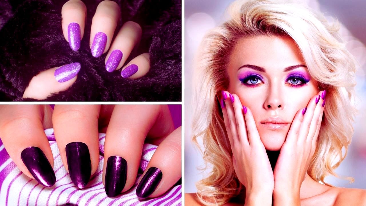 purple nail polish