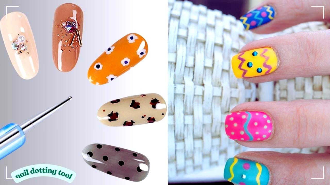 How to make a dot nail design