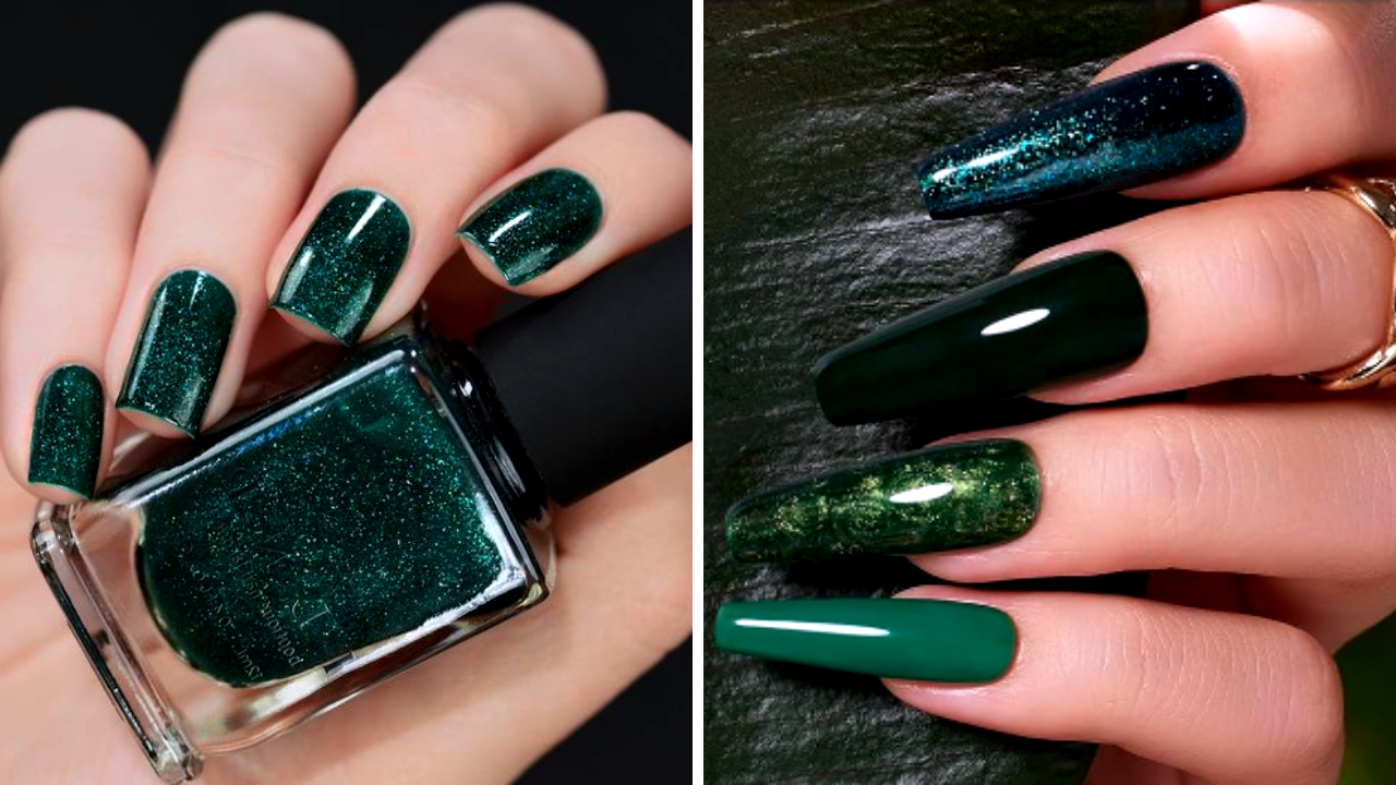 Are dark green nails trendy