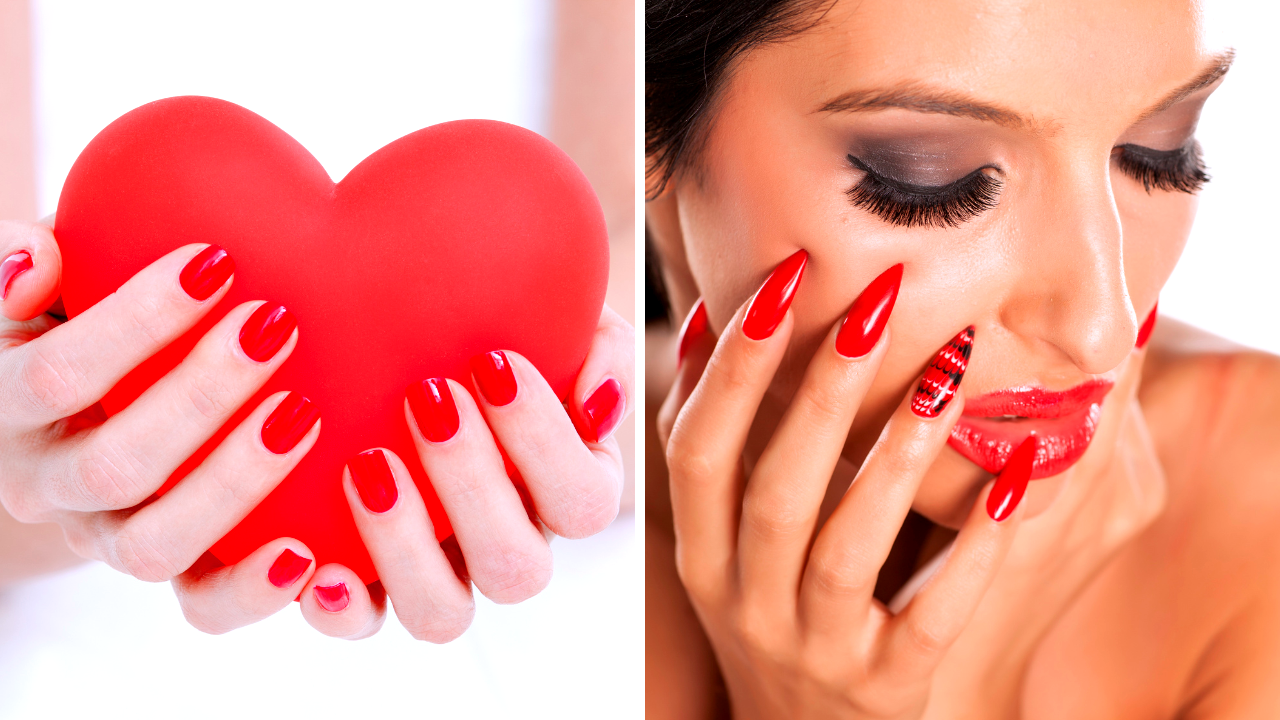 What shape is best for red nails