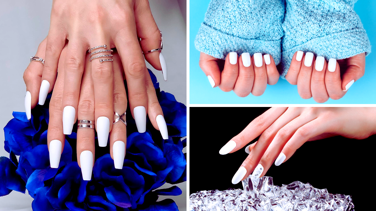 white press on nails