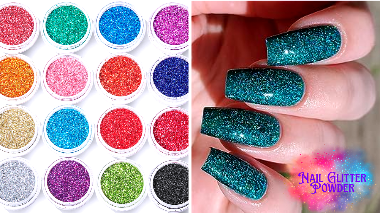 How do you use nail glitter powder