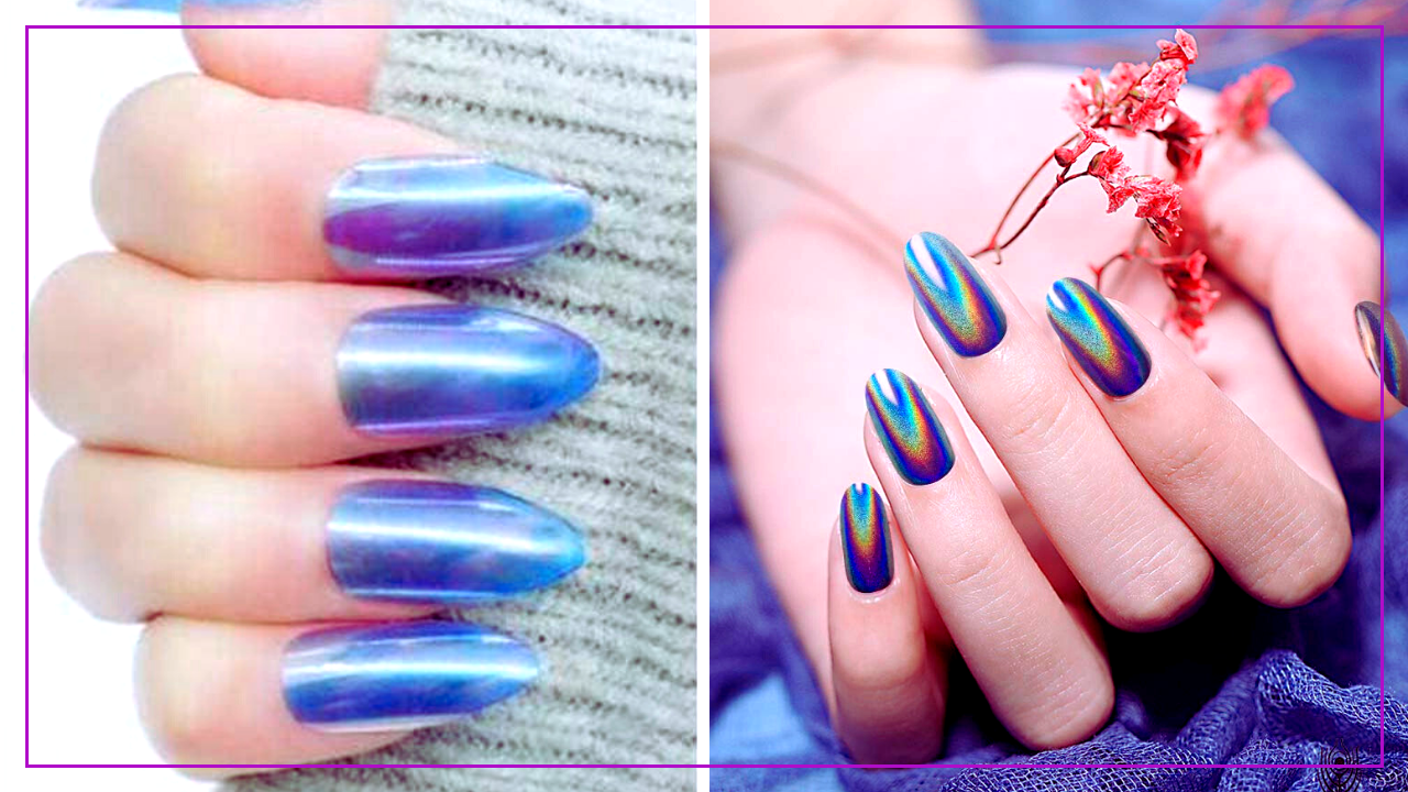 What is the difference between holographic and iridescent nail polish