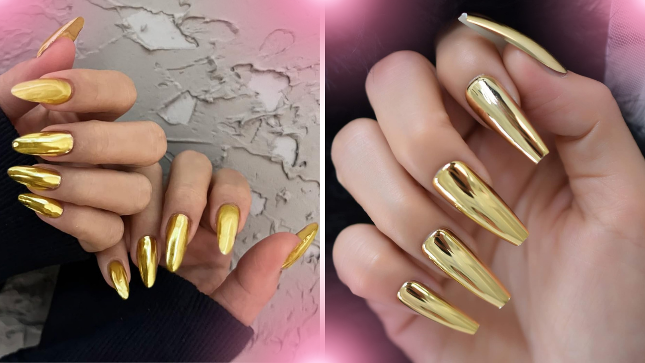 Are Gold Press On Nails Trending?