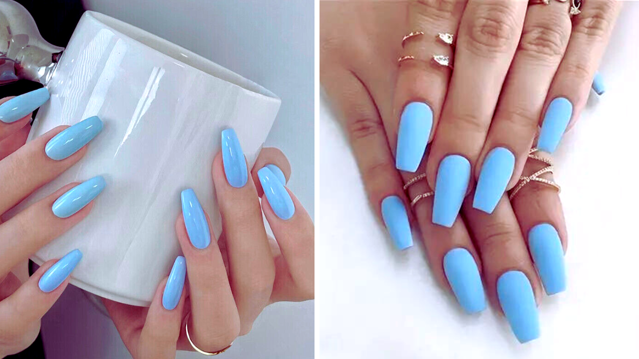 Is light blue a summer nail color 