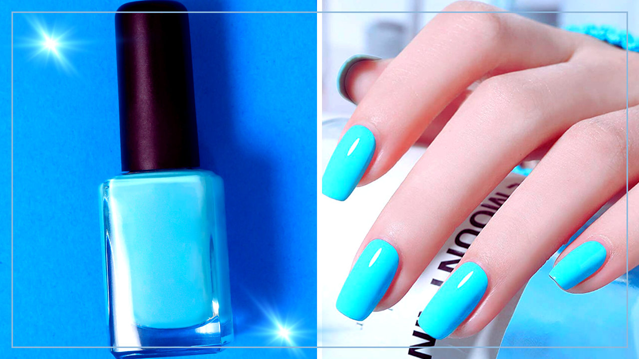 Is light blue nail polish flattering