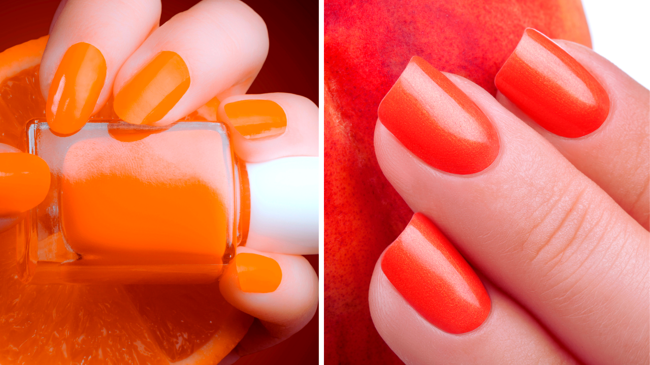 Can I create nail art designs with neon orange nails?